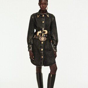 Schiaparelli 2025 New Denim Shirt Dress